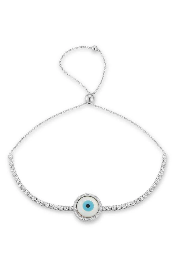 商品GLAZE JEWELRY|Sterling Silver CZ Evil Eye Tennis Bracelet,价格¥380,第1张图片
