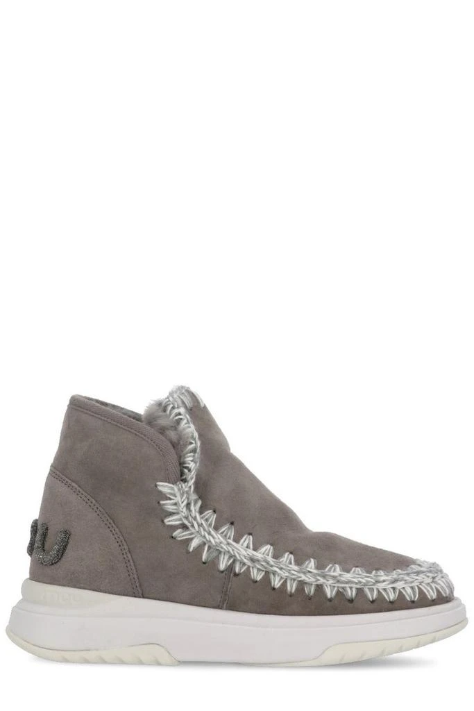 商品Mou|Mou Eskimo Logo-Glitter Whipstitch-Trim Boots,价格¥1620,第1张图片