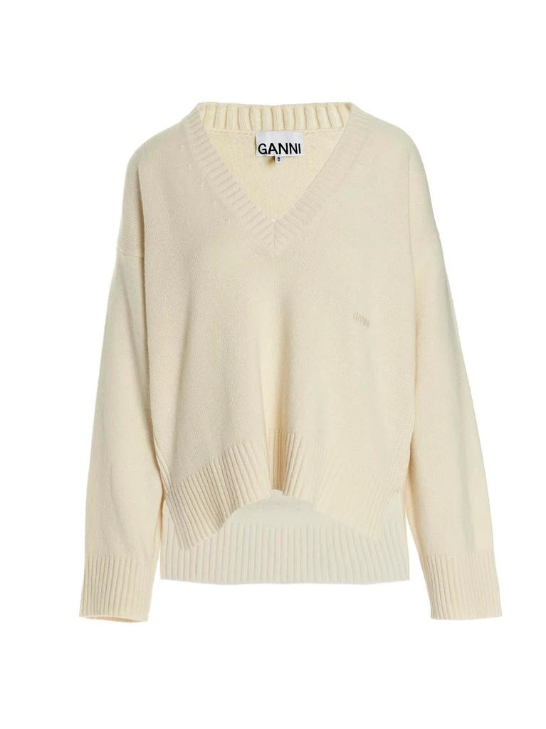 商品Ganni|Logo embroidery sweater,价格¥985,第1张图片