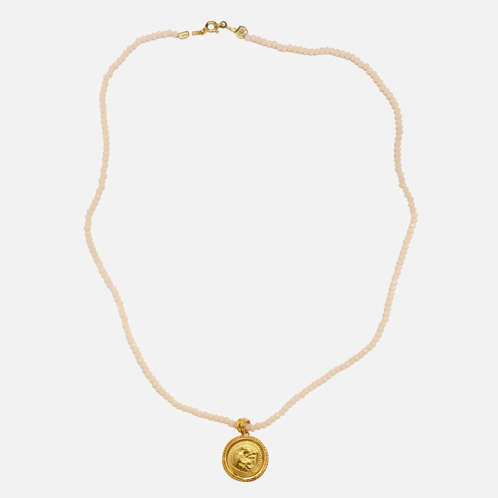 商品Hermina Athens|Hermina Athens Women's Hercules Champagne Crystal Necklace - Gold,价格¥557,第1张图片