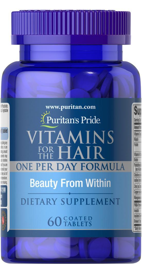 商品Puritan's Pride|Vitamins for the Hair 60 Tablets,价格¥119-¥237,第1张图片