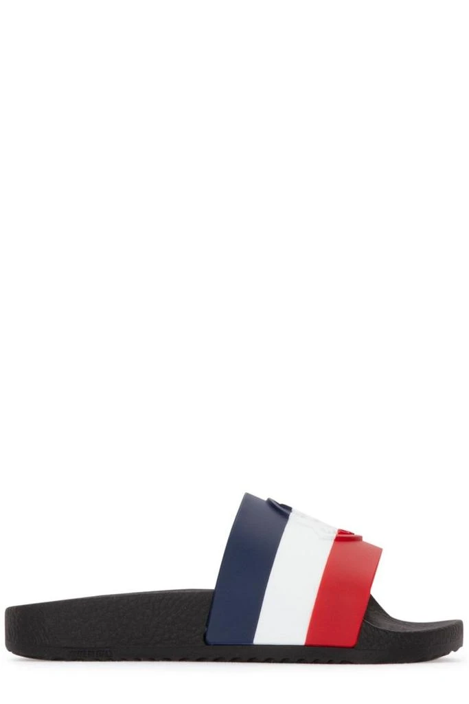 商品Moncler|Moncler Enfant Basile Logo Embossed Slip-On Slides,价格¥964,第1张图片