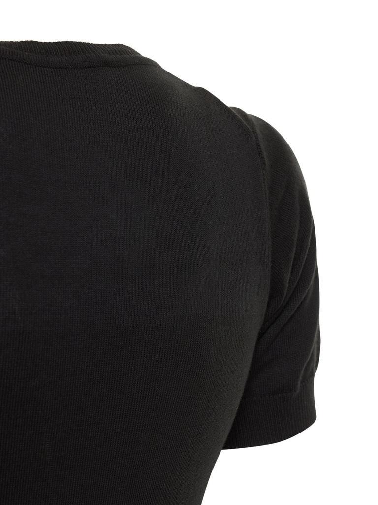 商品Vivienne Westwood|Bebe Cotton & Cashmere Knit Logo Dress,价格¥4731,第7张图片详细描述