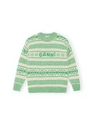 商品[国内直发] Ganni|GANNI 条纹女士针织衫/毛衣 K1834-135,价格¥1786,第1张图片