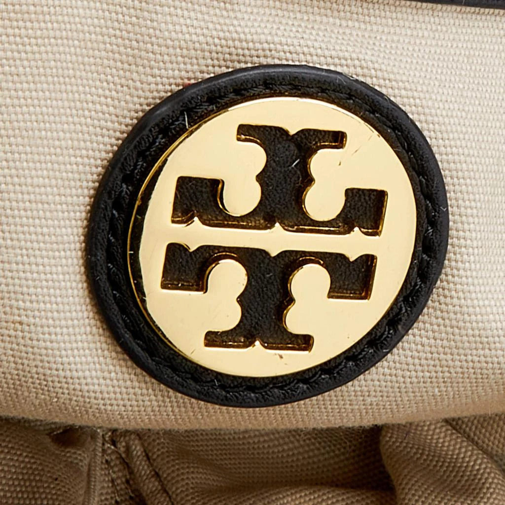Tory Burch Black Logo Embossed Leather Dafina Tote 商品