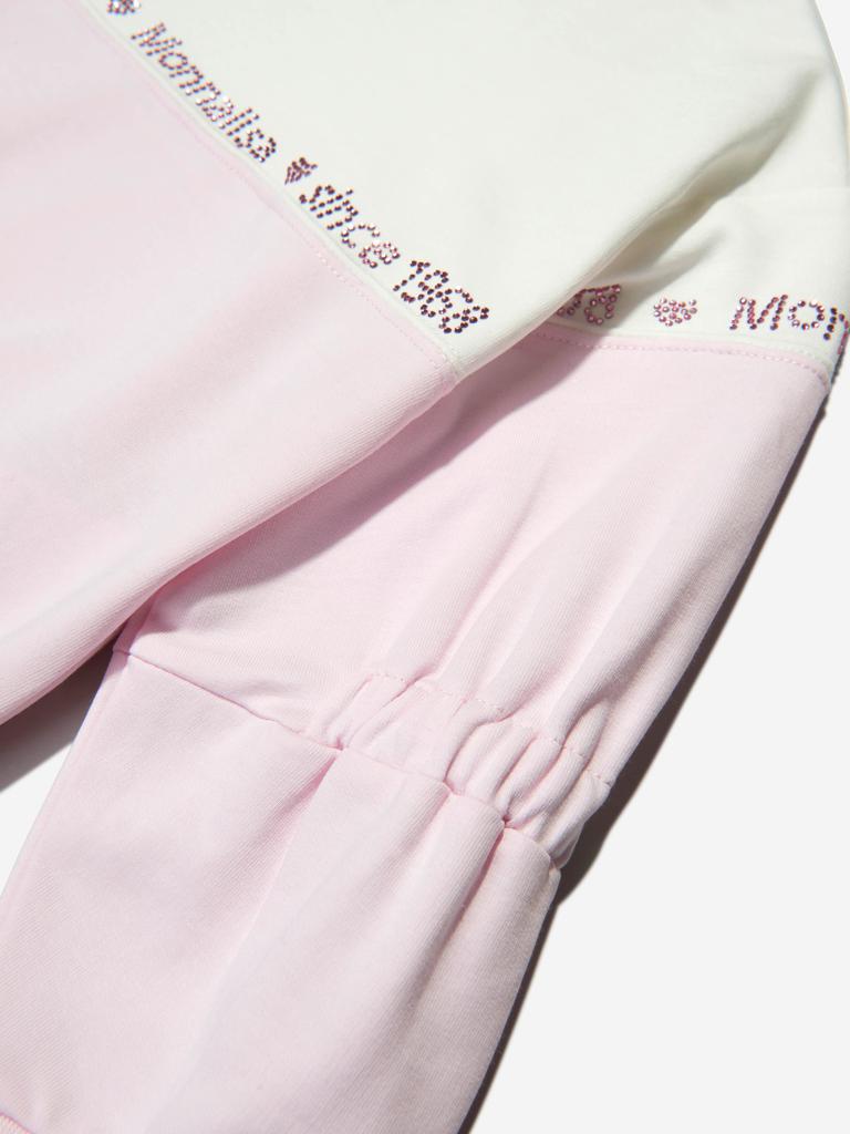 Monnalisa Pink Girls Cotton Branded Sweatshirt商品第3张图片规格展示
