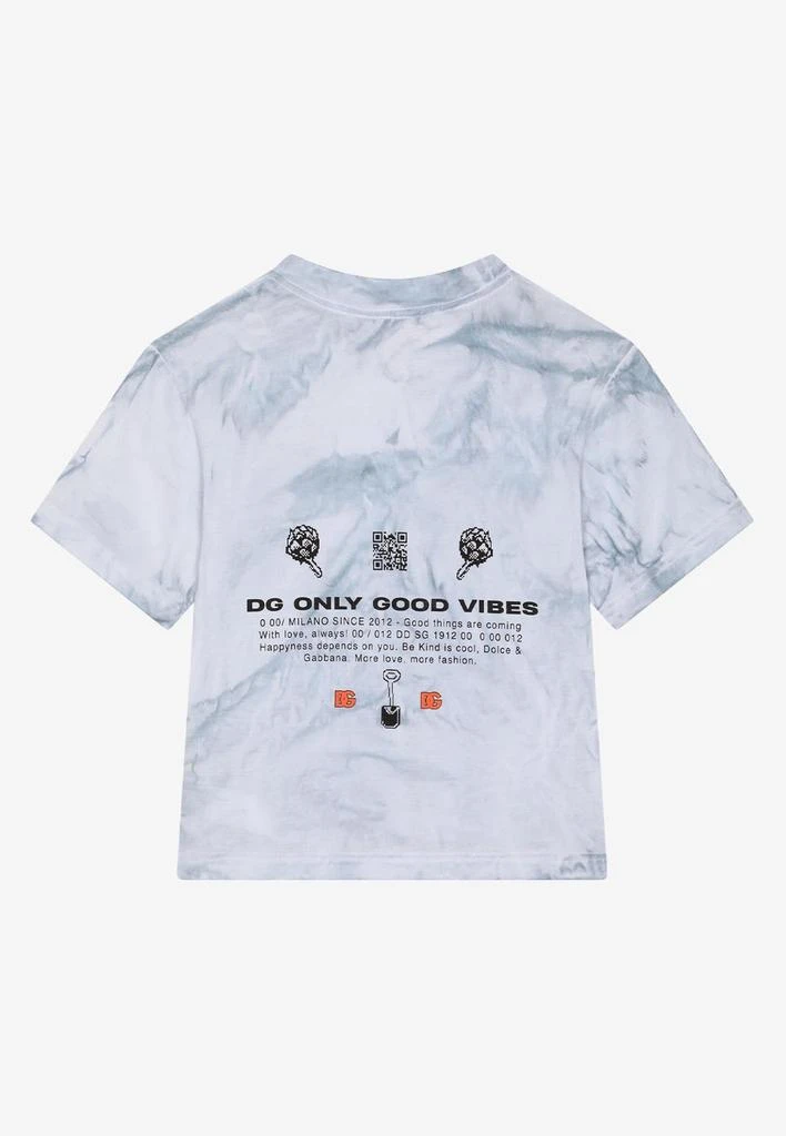 商品Dolce & Gabbana|Boys Tie-Dye Print T-shirt,价格¥1213,第2张图片详细描述