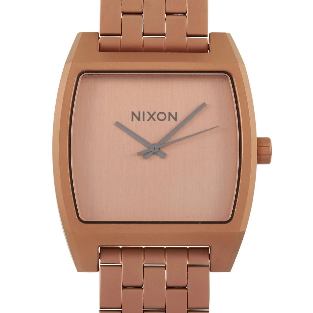 商品Nixon|Nixon Time Tracker Matte Copper/Gunmetal 37mm Stainless Steel Watch A1245-3165,价格¥642,第1张图片