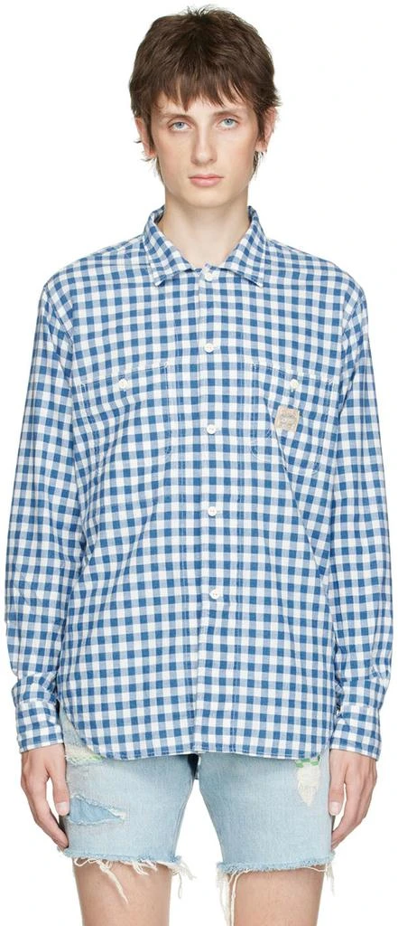 商品Ralph Lauren|Blue Classic Fit Gingham Shirt,价格¥318,第1张图片