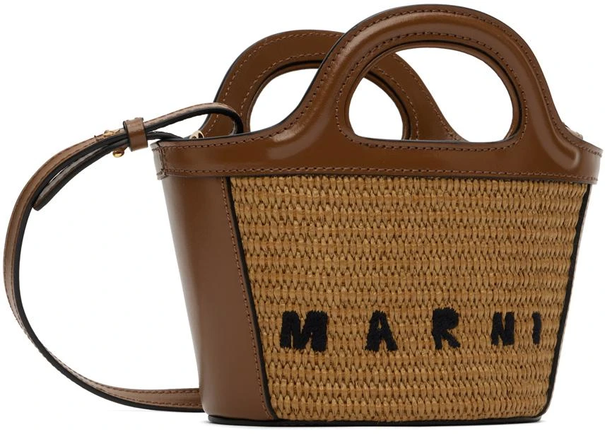 商品Marni|女式 Tropicalia系列 托特包 棕色小号,价格¥3428,第2张图片详细描述