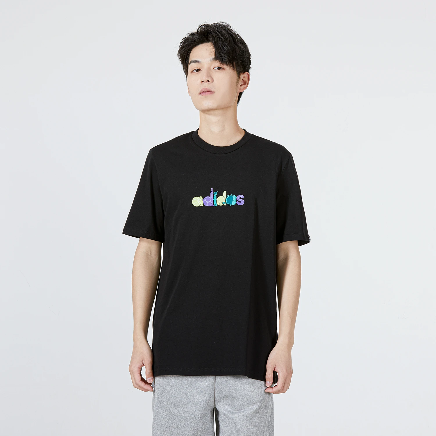 商品[国内直发] Adidas|M ILL G T 1男士运动休闲T恤,价格¥127,第1张图片