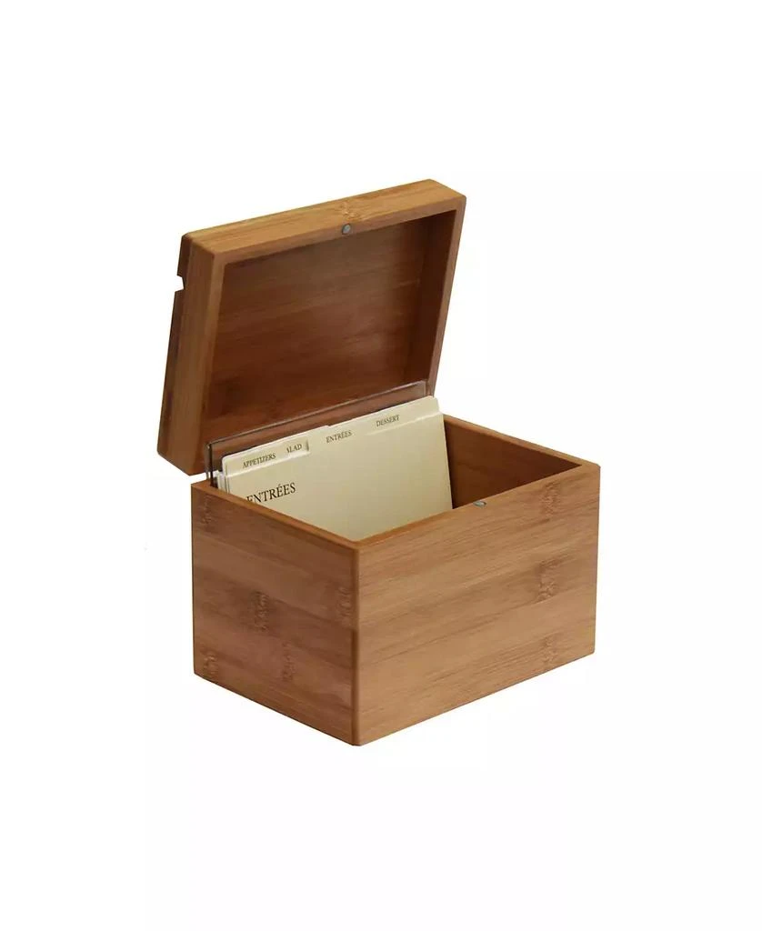 商品Oceanstar|Bamboo Recipe Box with Divider,价格¥215,第2张图片详细描述