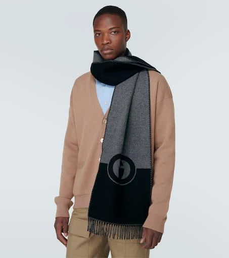 商品Gucci|Interlocking G羊毛羊绒围巾,价格¥4626,第2张图片详细描述