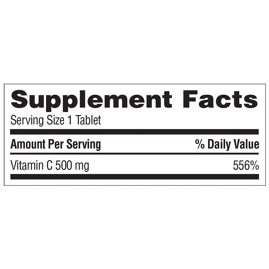 商品Walgreens|Vitamin C with Natural Rose Hips 500 mg Tablets (400 days),价格¥224,第4张图片详细描述