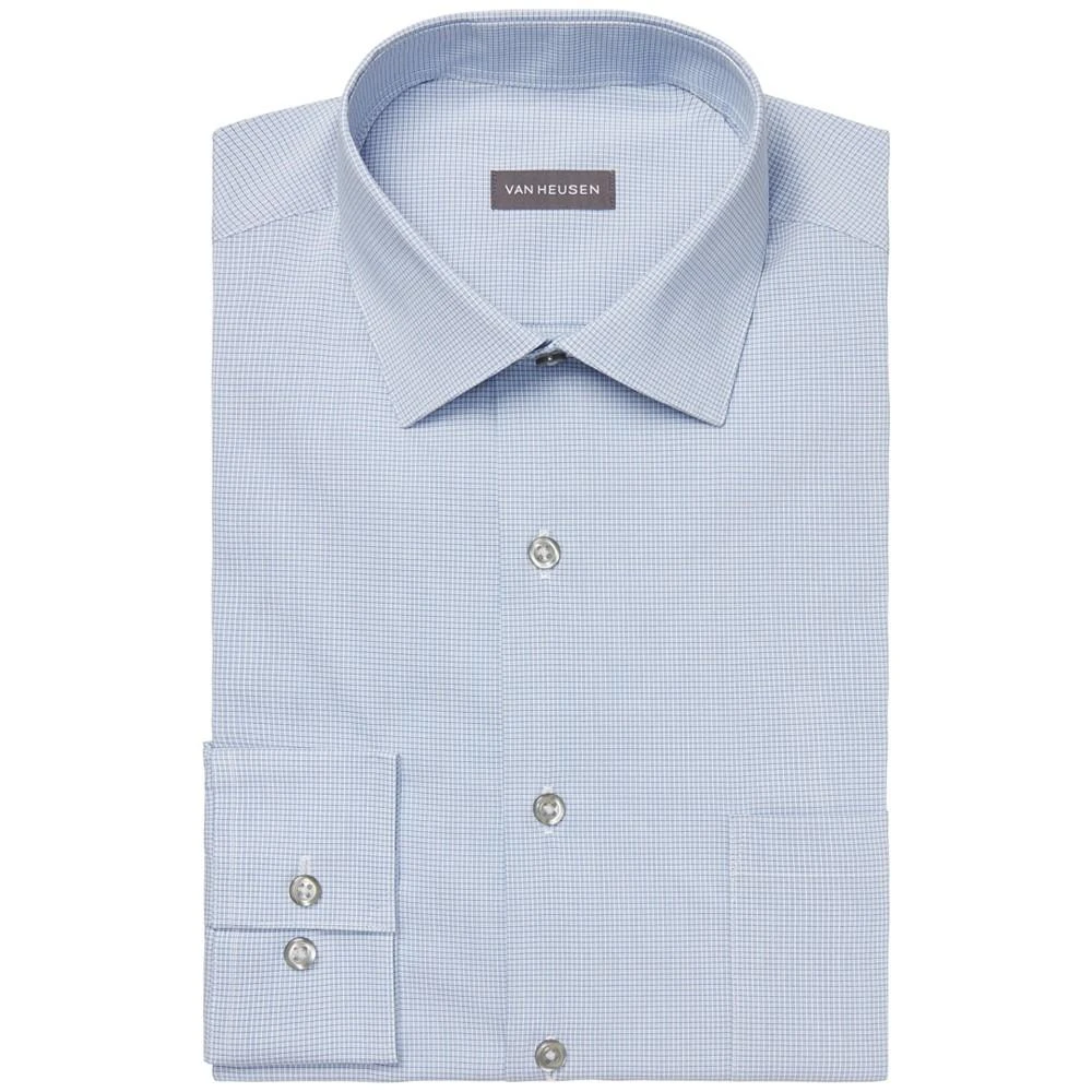 商品Van Heusen|Men's Big & Tall Classic/Regular-Fit Stain Shield Performance Stretch Check Dress Shirt,价格¥497,第3张图片详细描述