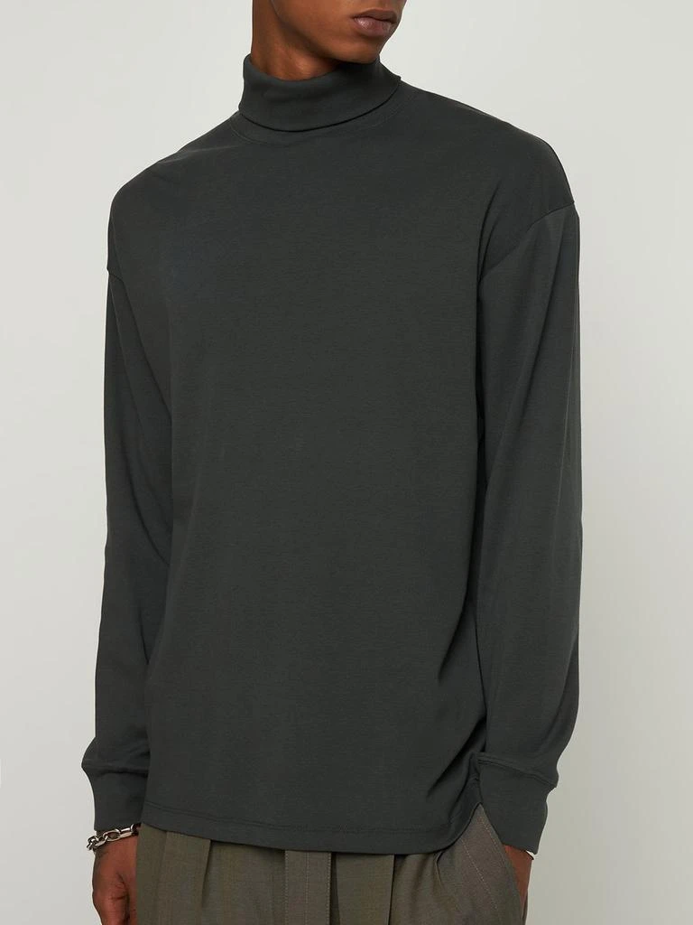 商品Lemaire|Long Sleeve Jersey Turtleneck T-shirt,价格¥1481,第2张图片详细描述