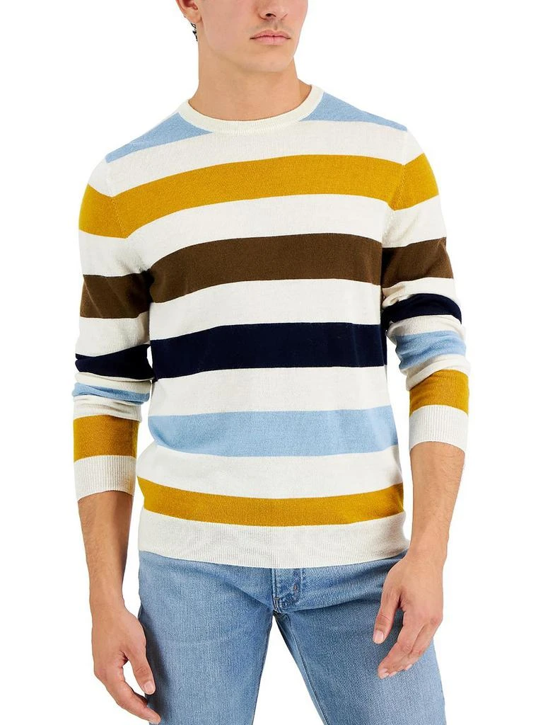 商品Club Room|Mens Merino Wool Blend Striped Pullover Sweater,价格¥177,第1张图片
