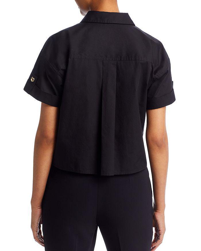 商品Karl Lagerfeld Paris|Cotton Mixed Button Utility Shirt,价格¥470,第2张图片详细描述