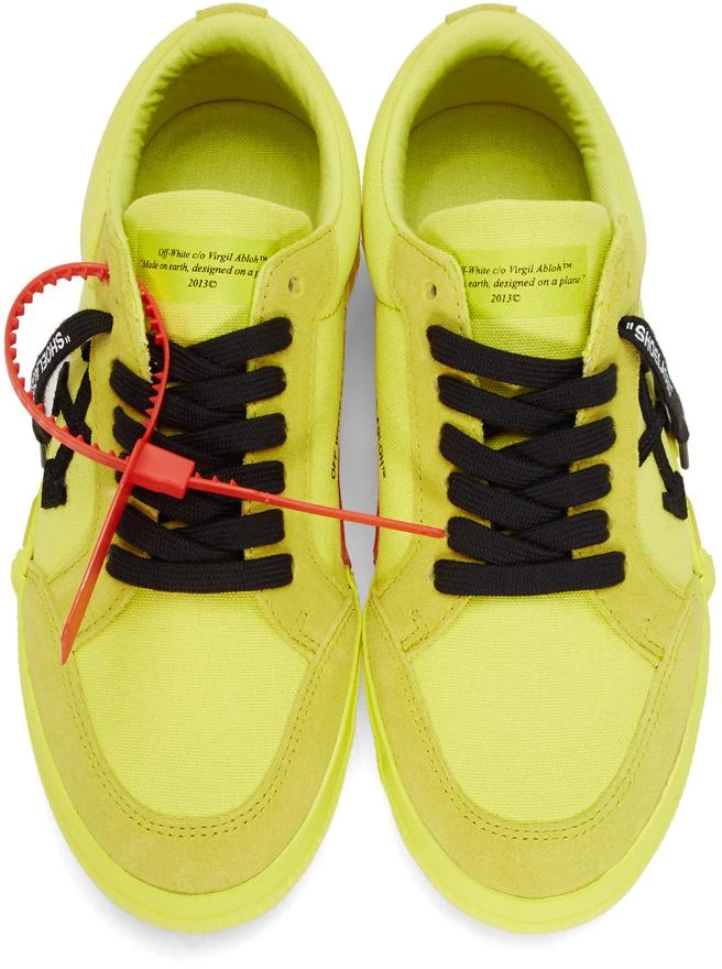 商品Off-White|SSENSE Exclusive Yellow Low Vulcanized 运动鞋,价格¥2709,第5张图片详细描述