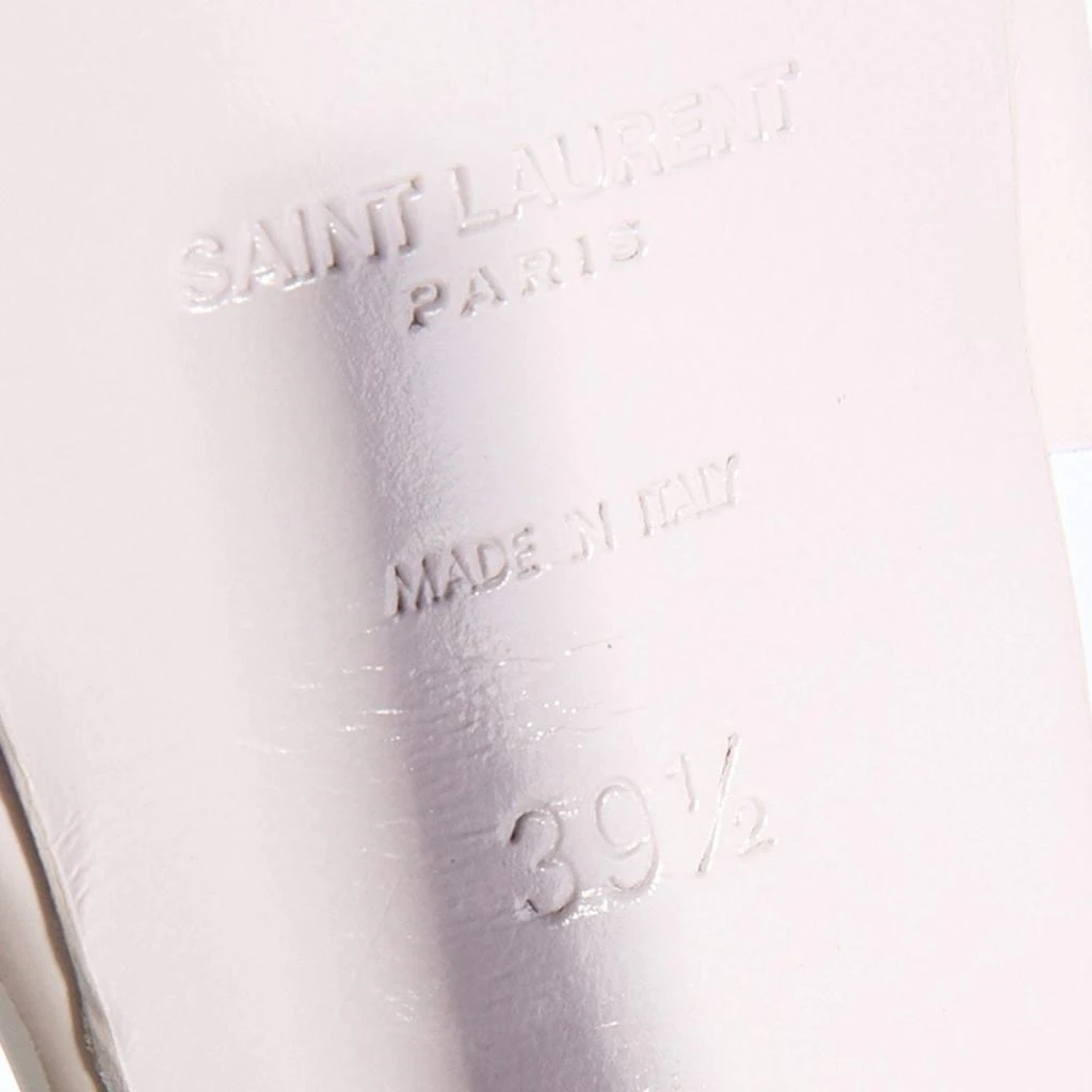 Saint Laurent Light Lilac Patent Leather Tribute Platform Sandals Size 39.5 商品