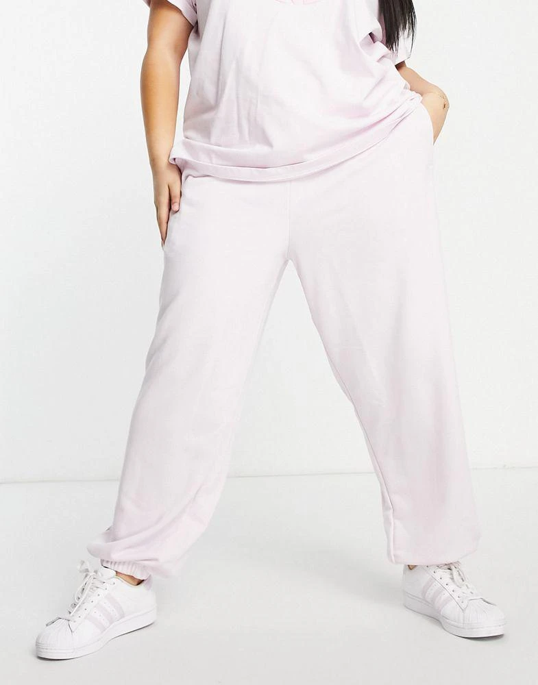 商品Adidas|adidas Originals '80's Aerobic' Plus oversized joggers in pink,价格¥232,第3张图片详细描述
