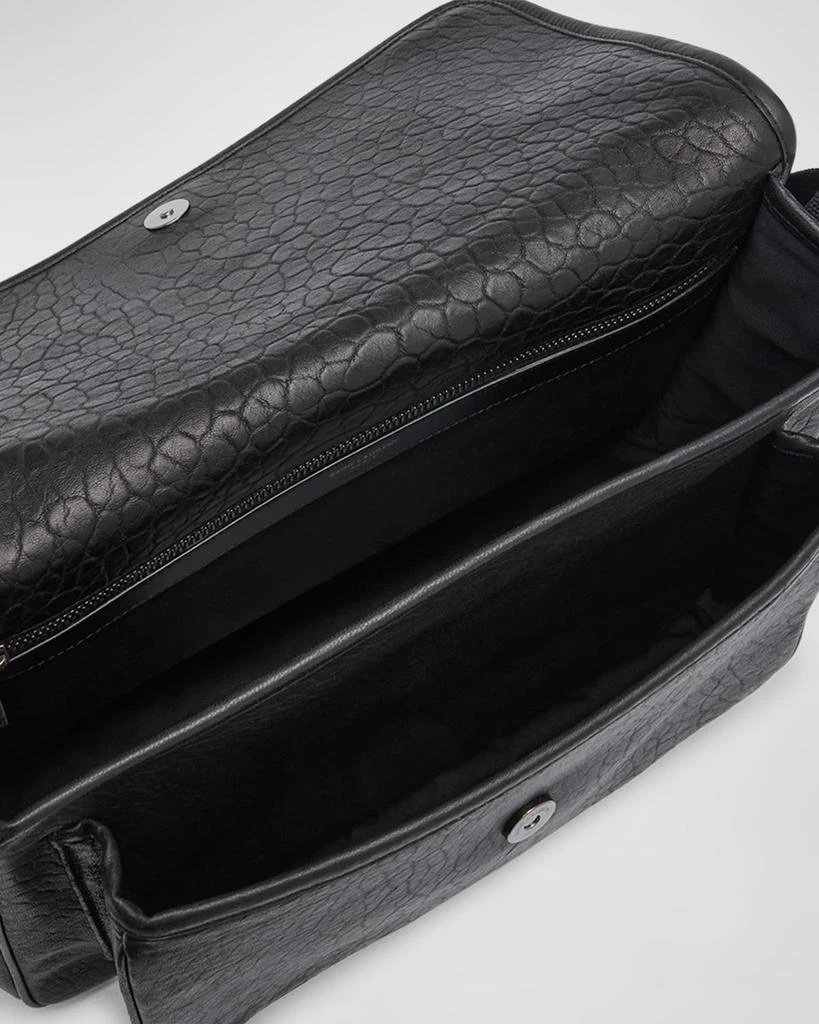商品Yves Saint Laurent|Men's Niki YSL Messenger Bag in Grained Leather,价格¥24500,第3张图片详细描述