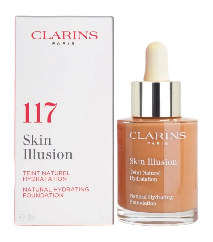 商品Clarins|Skin Illusion Natural Hydrating Foundation 117 Hazelnut 1 OZ,价格¥177,第1张图片