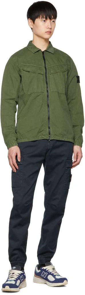 商品Stone Island|男式 绿色褪色夹克,价格¥2186,第5张图片详细描述