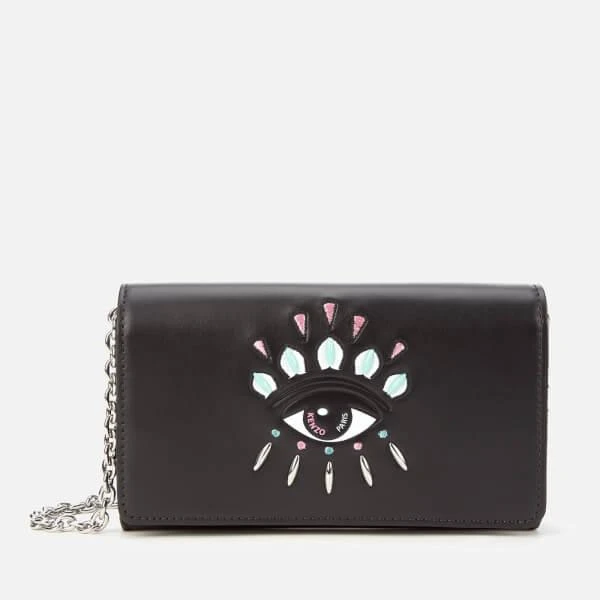 商品Kenzo|KENZO Women's Eye Wallet On Chain - Black,价格¥1072,第1张图片