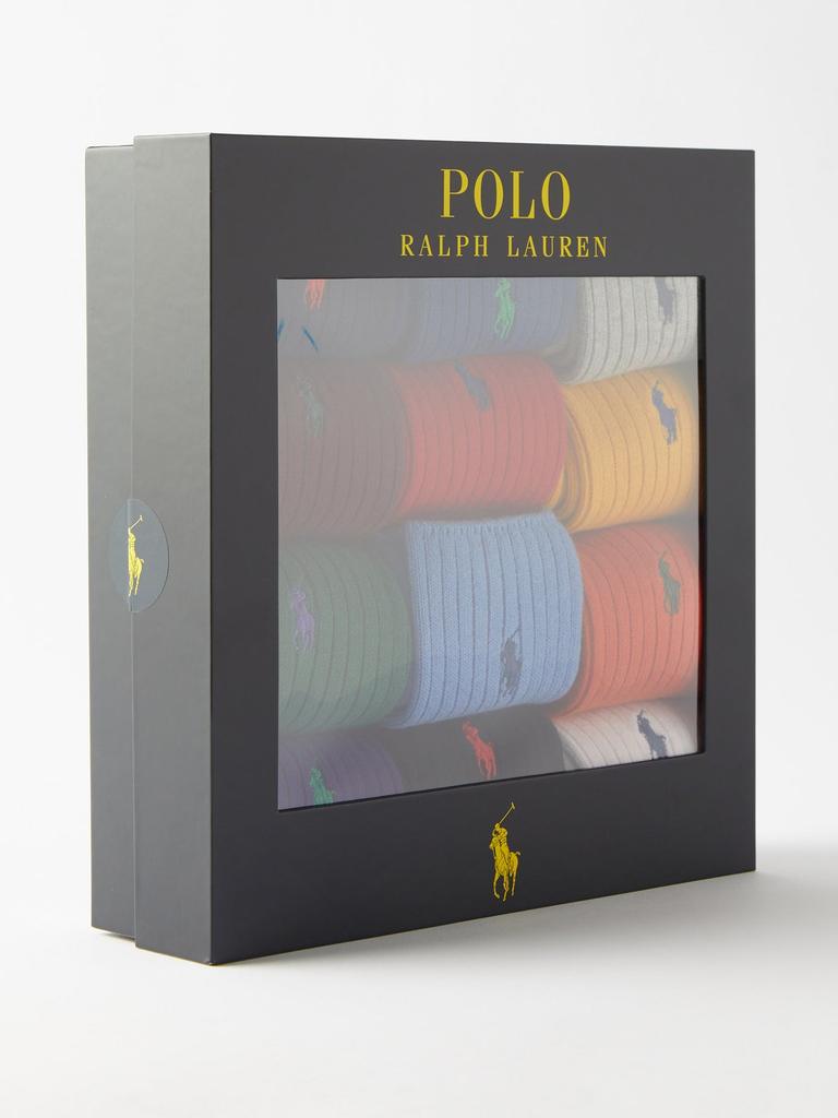 Pack of 12 logo-embroidered cotton-blend socks商品第2张图片规格展示