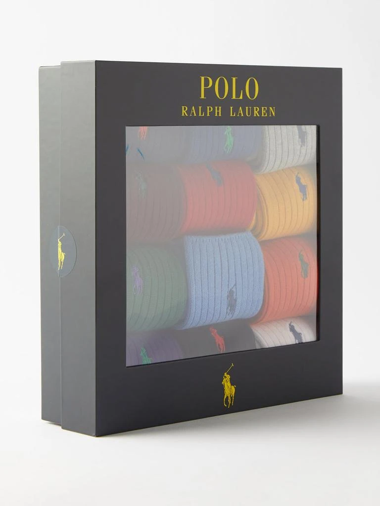 商品Ralph Lauren|Pack of 12 logo-embroidered cotton-blend socks,价格¥1400,第2张图片详细描述