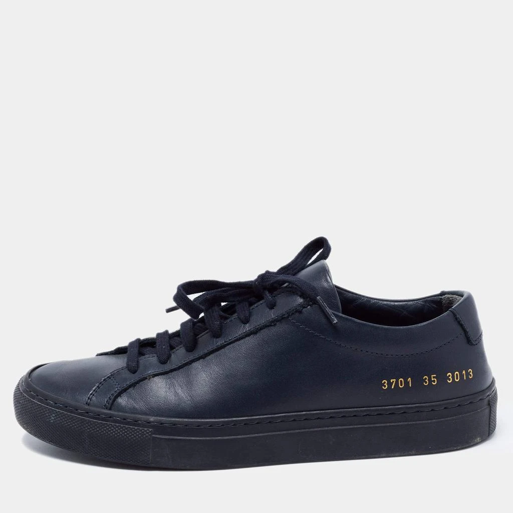 商品[二手商品] Common Projects|Common Projects Blue Leather Low Top Sneakers Size 35,价格¥809,第1张图片