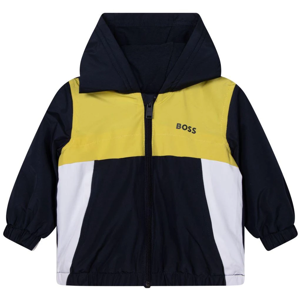 商品Hugo Boss|Navy Hooded Logo Jacket,价格¥779,第2张图片详细描述