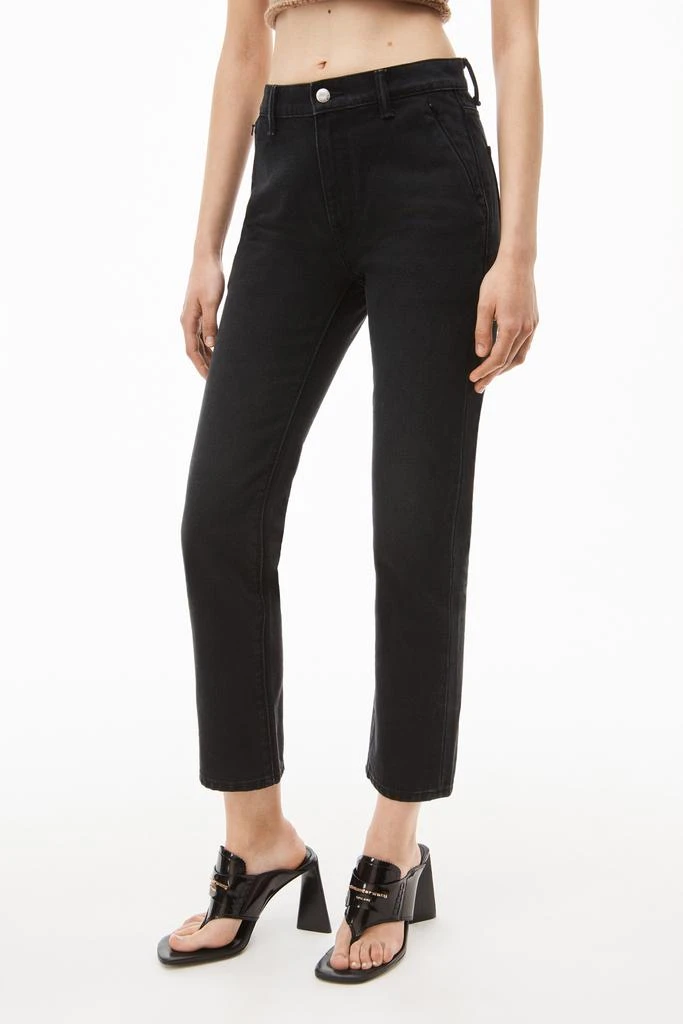 商品Alexander Wang|OG HIGH-RISE STOVEPIPE JEAN IN DENIM,价格¥1311,第4张图片详细描述