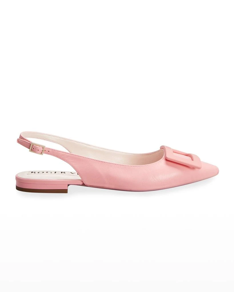 商品Roger Vivier|Slingback Buckle Ballerina Flats,价格¥5653,第1张图片