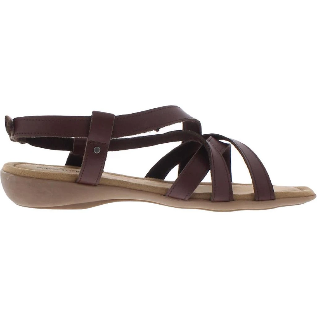 商品Minnetonka|Minnetonka Womens Sunny Slingback Leather Cushioned Footbed Flats,价格¥100,第5张图片详细描述