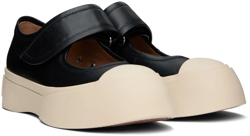 商品Marni|Black Pablo Mary Jane Ballerina Flats,价格¥2075,第4张图片详细描述