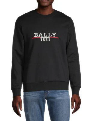 商品Bally|1851 Embroidered Sweatshirt,价格¥682,第1张图片