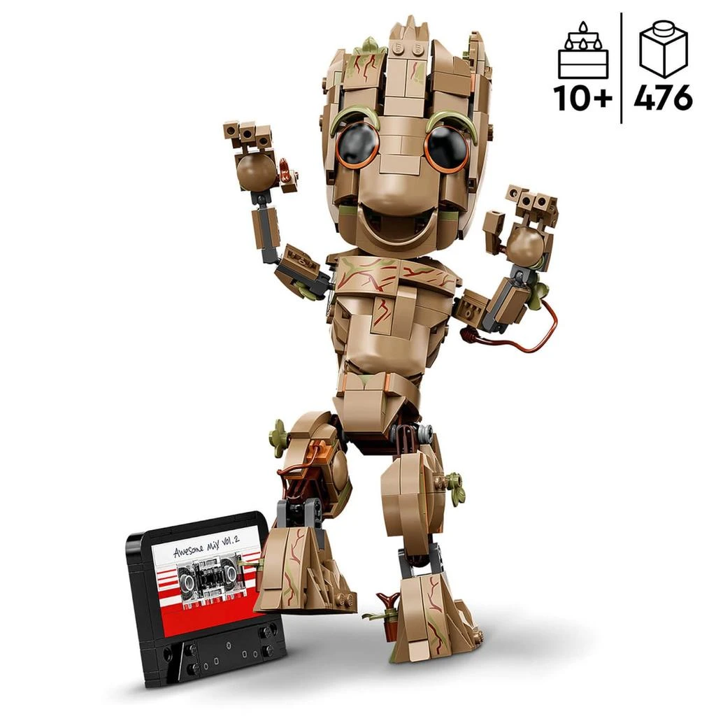 商品LEGO|LEGO Marvel I am Groot Set, Baby Groot Buildable Toy (76217),价格¥370,第3张图片详细描述