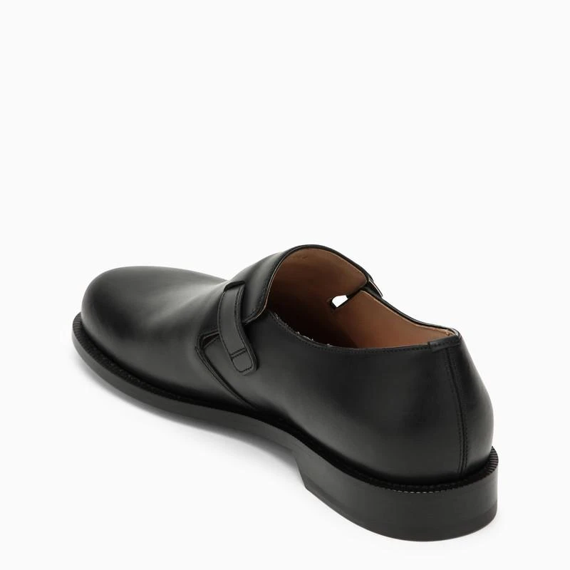 商品Loewe|Campo black calfskin derby with buckle,价格¥7377,第4张图片详细描述