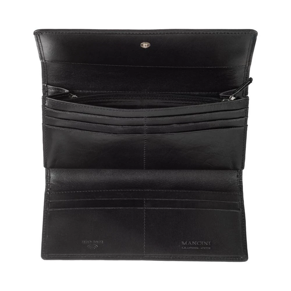 商品Mancini Leather Goods|South Beach RFID Secure Trifold Wallet,价格¥881,第4张图片详细描述