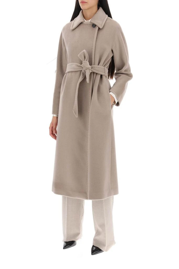 商品Max Mara|Max mara studio cielo belted wool coat,价格¥4804,第4张图片详细描述