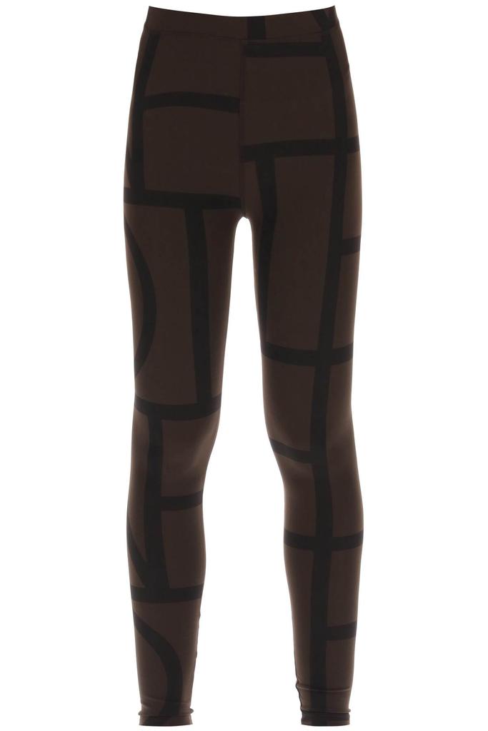 Toteme leggings with monogram motif商品第1张图片规格展示