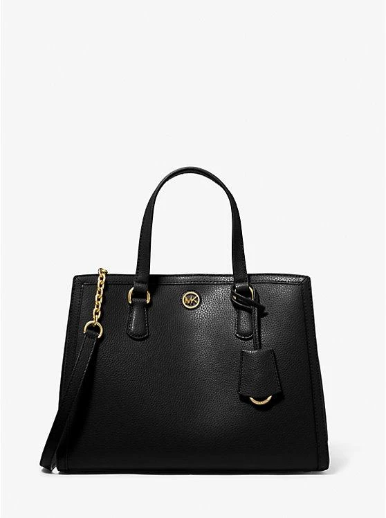 商品Michael Kors|Chantal Medium Pebbled Leather Satchel,价格¥2052-¥2927,第1张图片