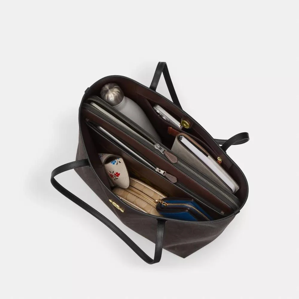 商品Coach|City Tote Bag In Signature Canvas,价格¥1217,第5张图片详细描述