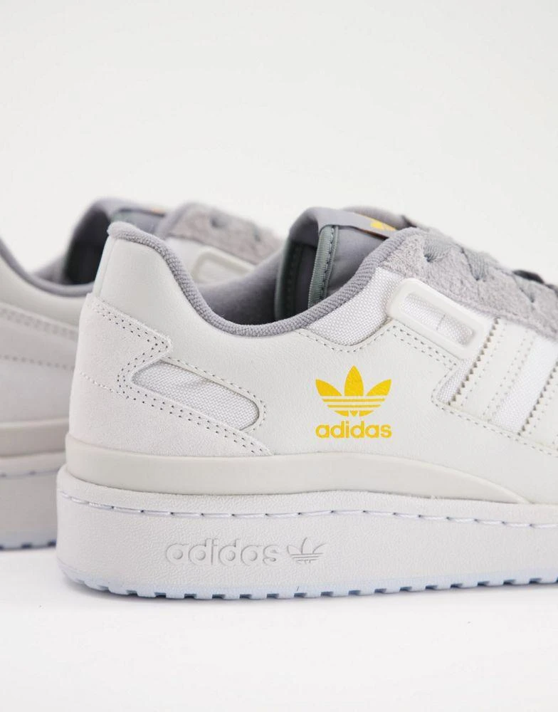 商品Adidas|adidas Originals Forum low trainers in grey and off white,价格¥755,第4张图片详细描述