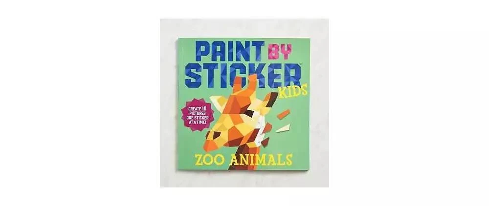 商品Barnes & Noble|Paint by Sticker Kids: Zoo Animals: Create 10 Pictures One Sticker at a Time! by Workman Publishing,价格¥74,第1张图片