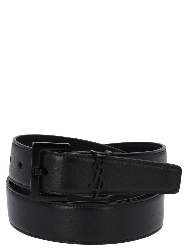 商品Yves Saint Laurent|Saint Laurent Monogram Buckle Belt,价格¥2209,第1张图片