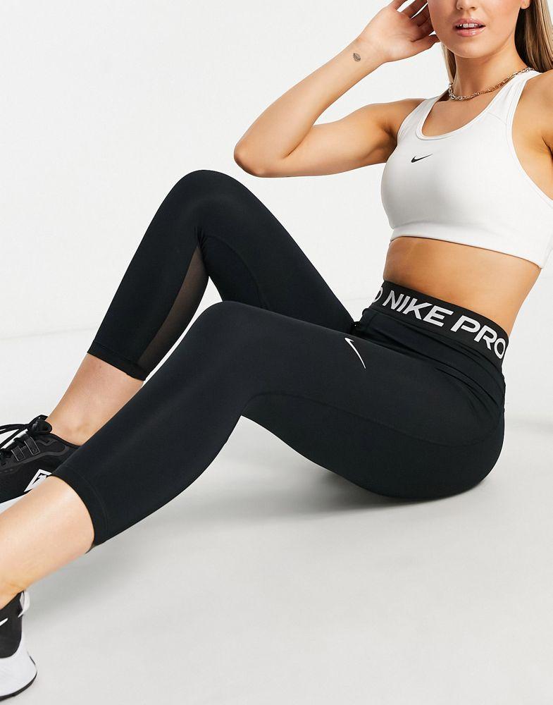 Nike Training Pro 365 cropped leggings in black商品第4张图片规格展示