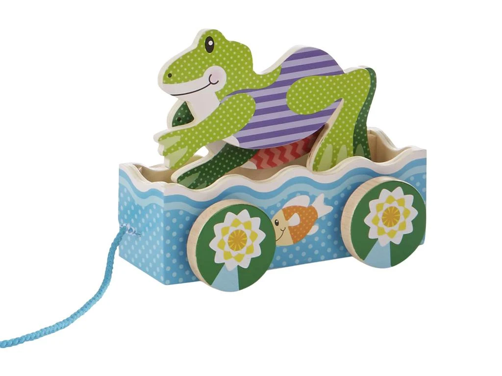 商品Melissa & Doug|First Play Friendly Frogs Pull Toy,价格¥225,第2张图片详细描述